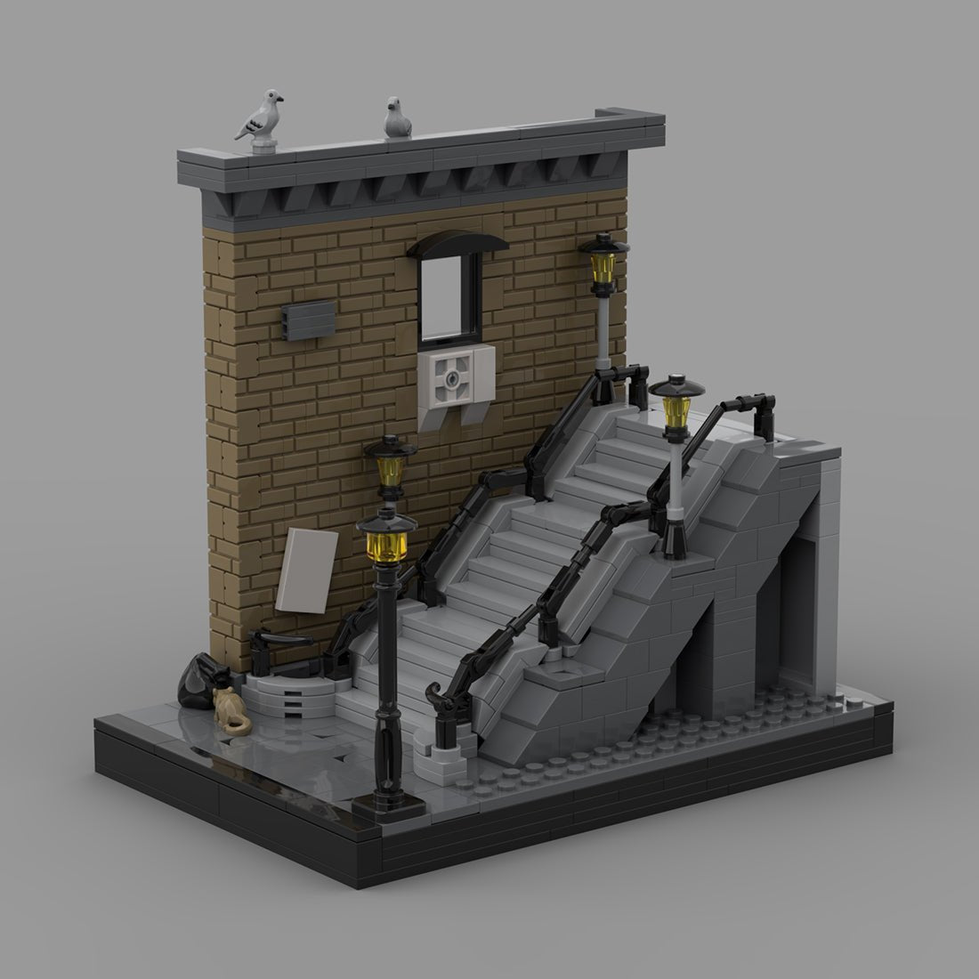 MOC-231535 Joker Stairs - Book Nook Klemmbausteine-LesDiy-Klemmbausteine