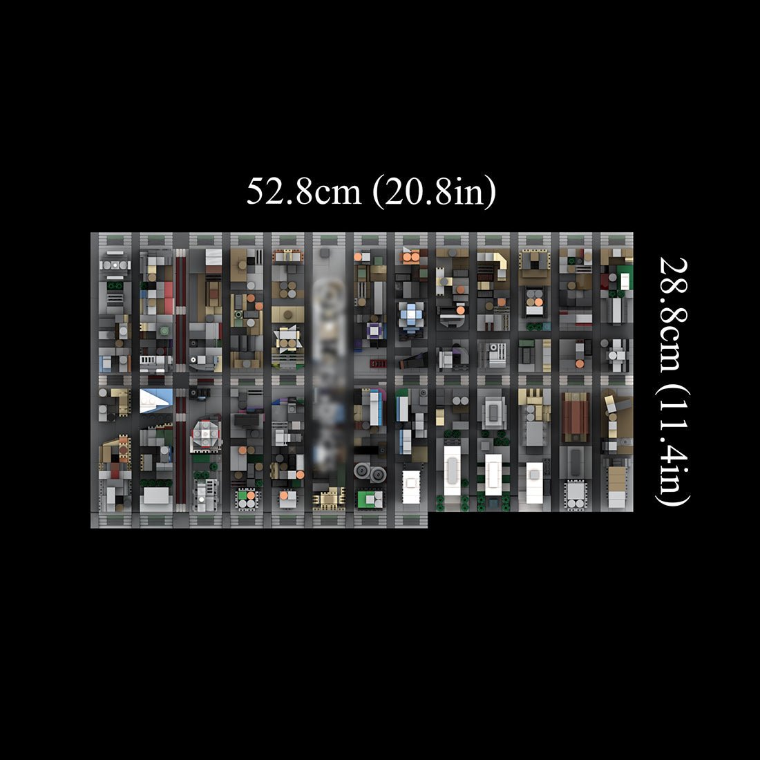 MOC - 231668 1/2000 Scale New York Midtown Broadway Theatre District Klemmbausteine - LesDiy - Klemmbausteine