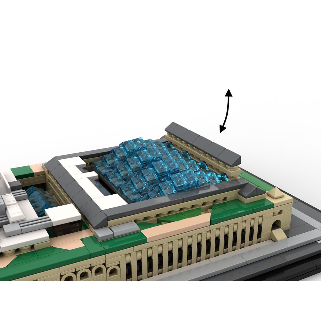 MOC - 231668 Moynihan Train Hall 1:800 Scale - NYC Klemmbausteine - LesDiy - Klemmbausteine