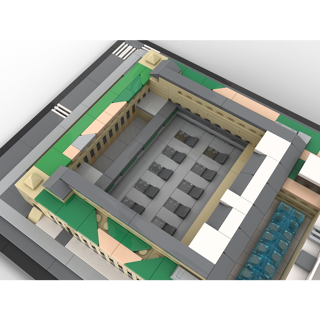 MOC - 231668 Moynihan Train Hall 1:800 Scale - NYC Klemmbausteine - LesDiy - Klemmbausteine