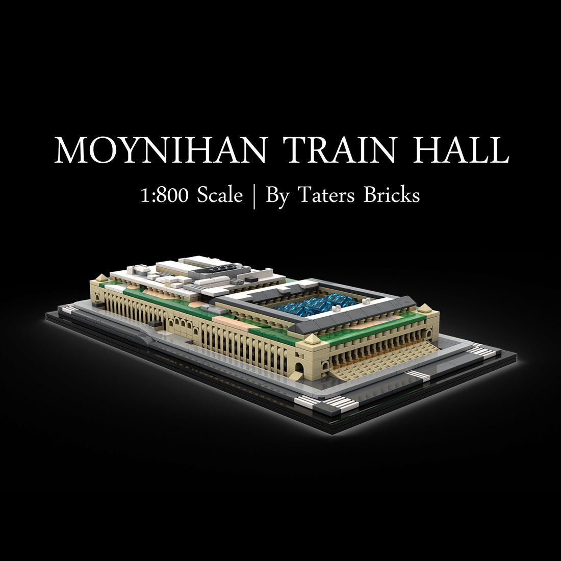 MOC - 231668 Moynihan Train Hall 1:800 Scale - NYC Klemmbausteine - LesDiy - Klemmbausteine