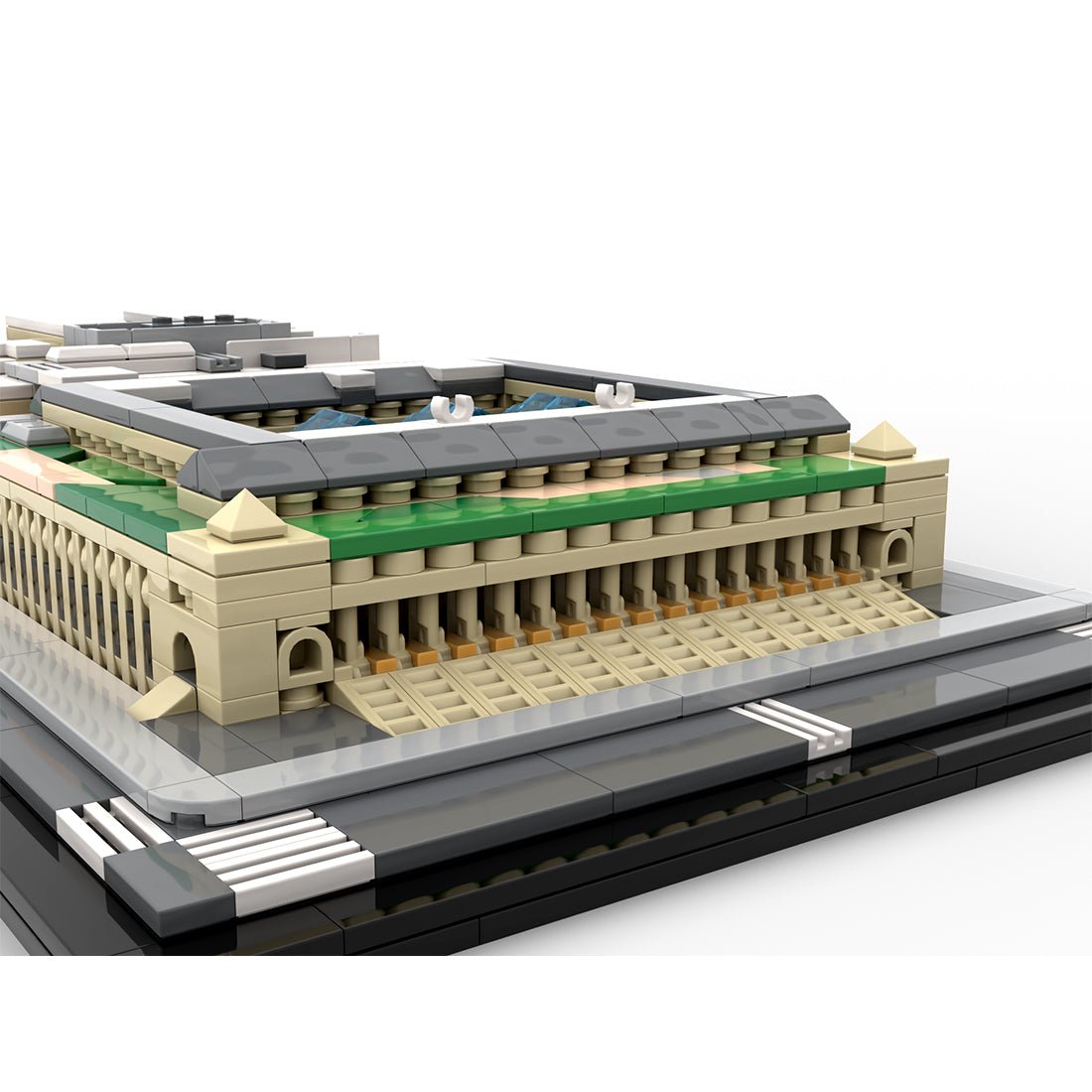 MOC - 231668 Moynihan Train Hall 1:800 Scale - NYC Klemmbausteine - LesDiy - Klemmbausteine