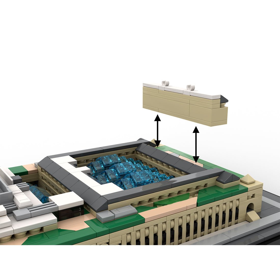 MOC - 231668 Moynihan Train Hall 1:800 Scale - NYC Klemmbausteine - LesDiy - Klemmbausteine