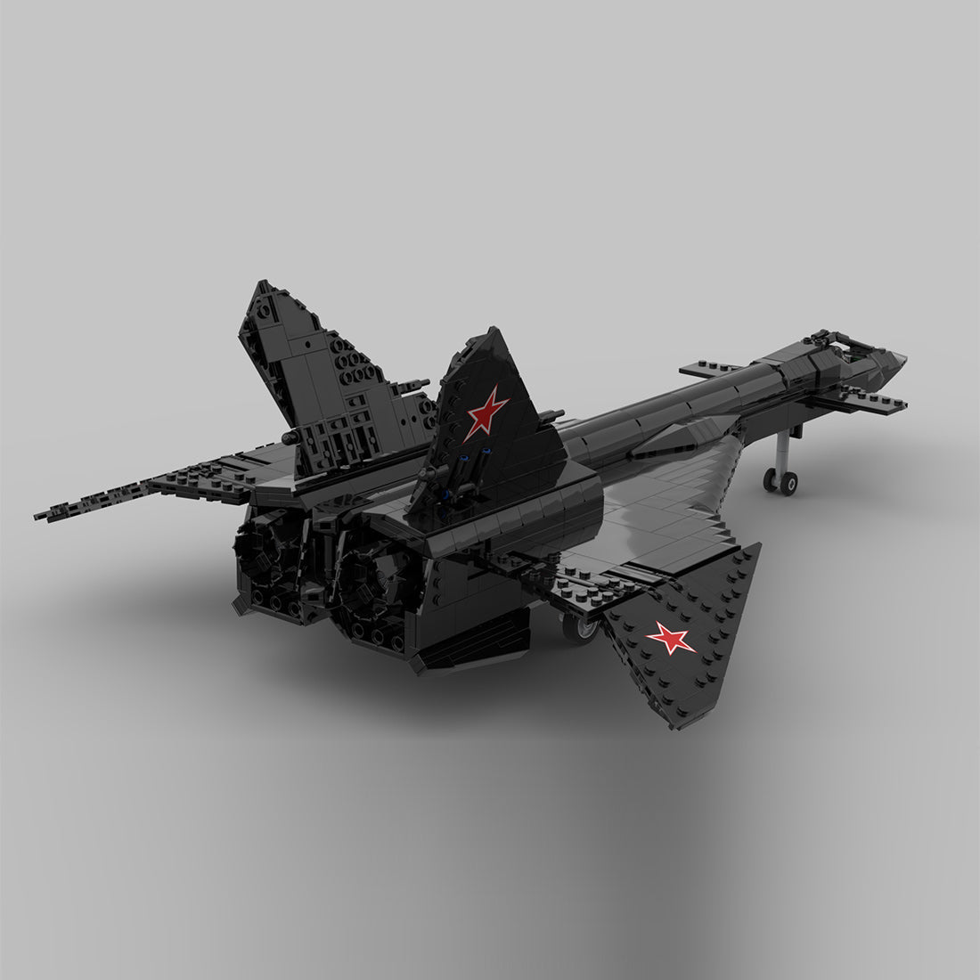 MOC - 232309 1:35 Scale MiG - 31 Firefox Klemmbausteine - LesDiy - Klemmbausteine