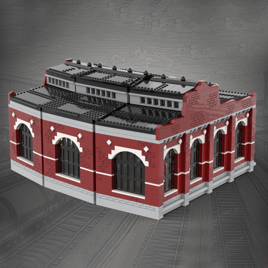 MOC - 232697 Roundhouse Klemmbausteine - LesDiy - Klemmbausteine