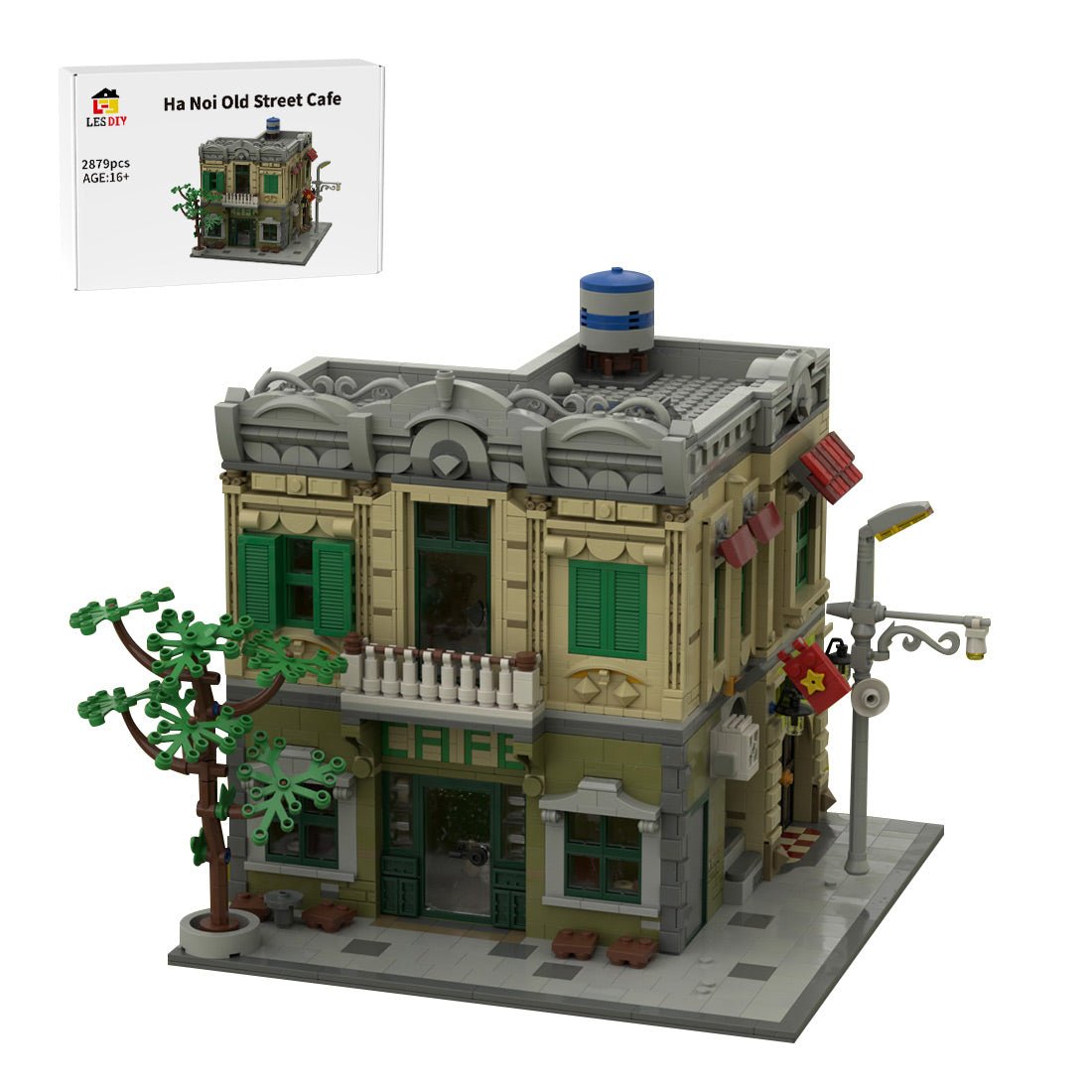 MOC - 233257 Ha Noi Old Street Klemmbausteine - LesDiy - Klemmbausteine