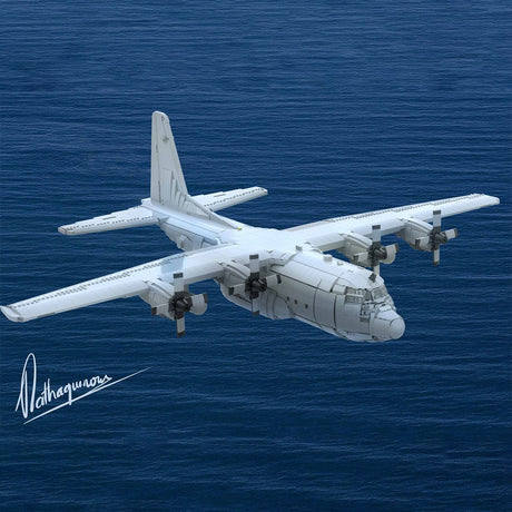 MOC - 234225 Lockheed C - 130H Legacy Klemmbausteine - LesDiy - Klemmbausteine