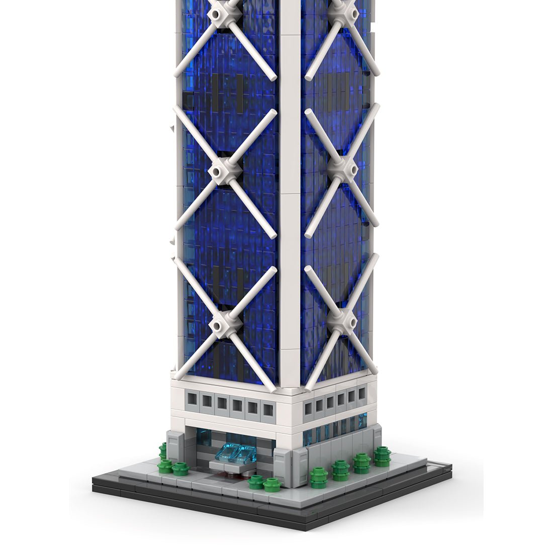MOC - 234438 Bank of China Tower 1:800 Scale Klemmbausteine - LesDiy - Klemmbausteine