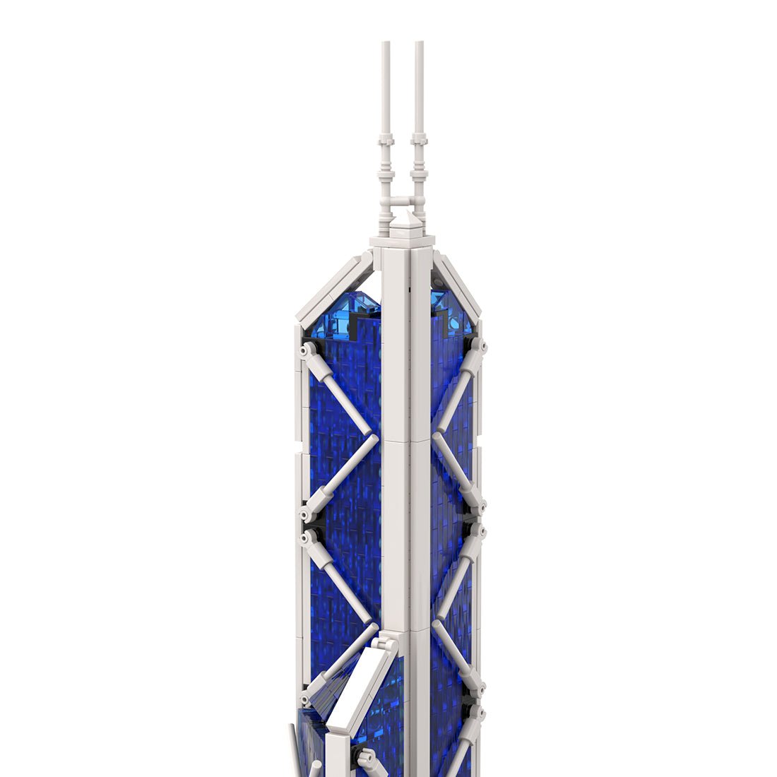 MOC - 234438 Bank of China Tower 1:800 Scale Klemmbausteine - LesDiy - Klemmbausteine