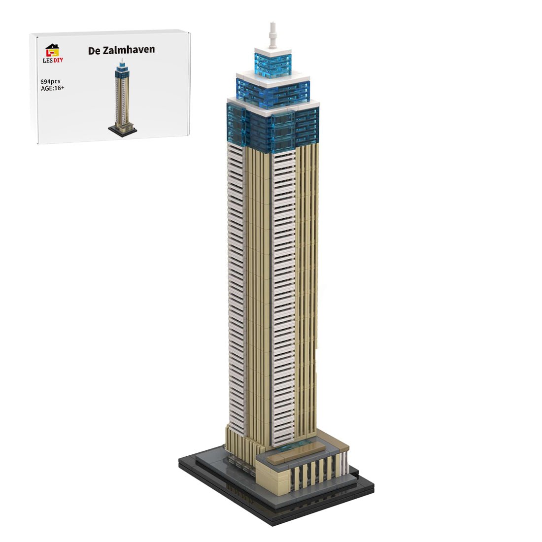 MOC - 235326 1/750 Scale De Zalmhaven, Rotterdam, Netherlands Klemmbausteine - LesDiy - Klemmbausteine