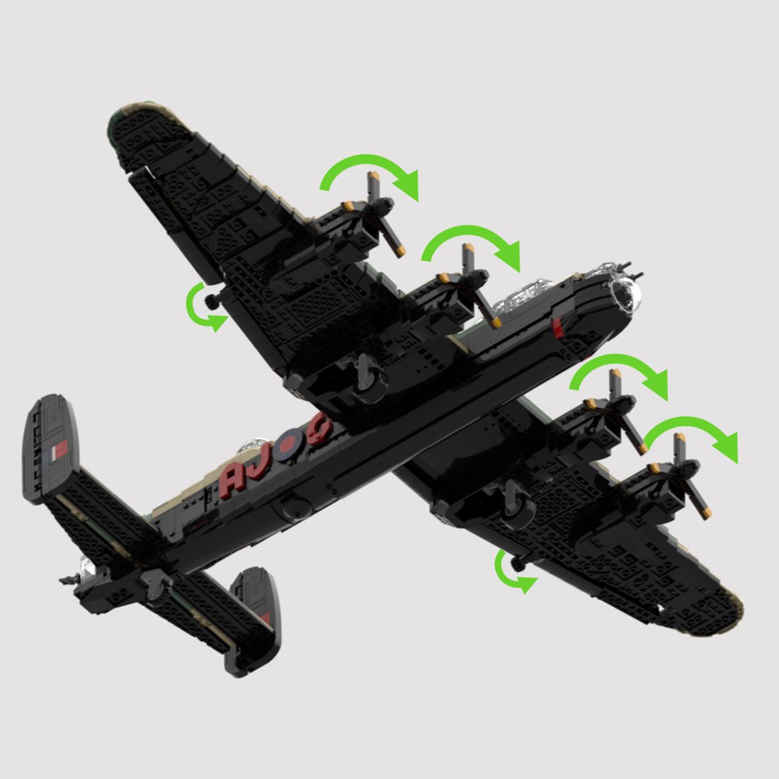 MOC - 235567 Avro Lancaster Klemmbausteine - LesDiy - Klemmbausteine
