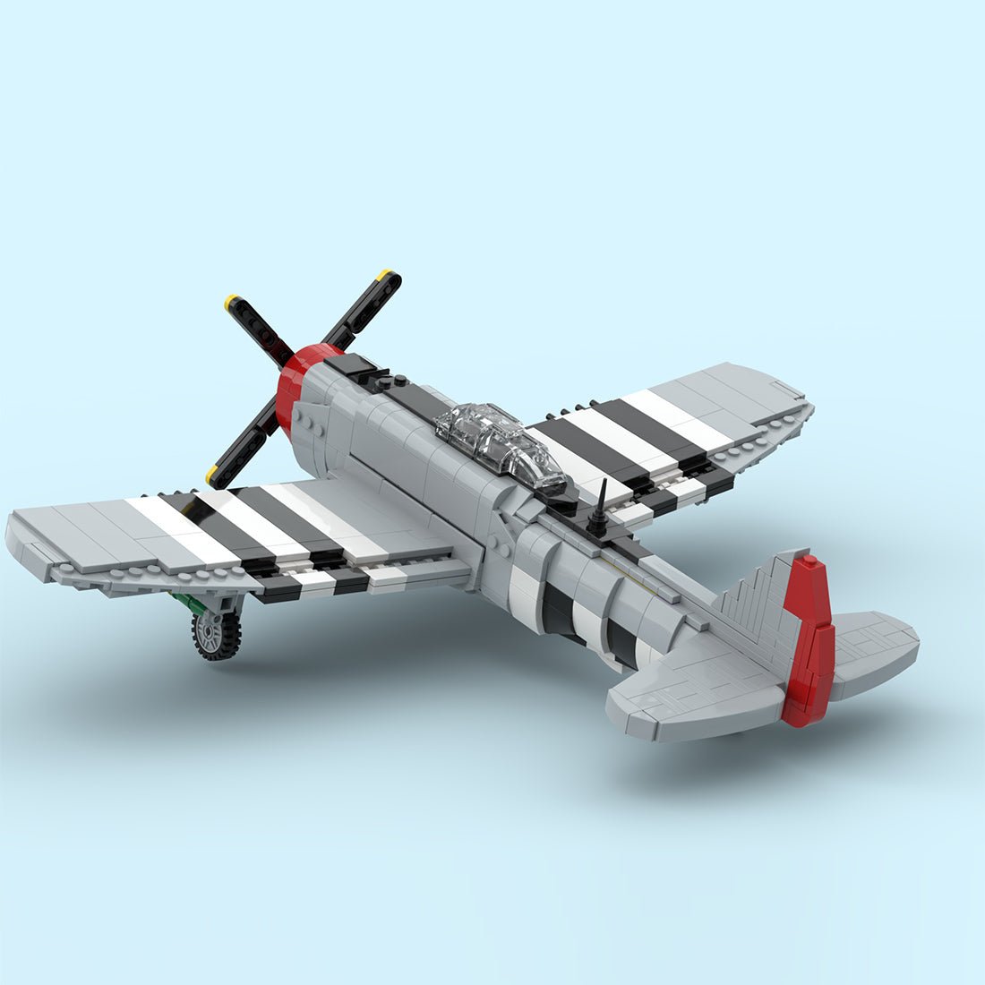 MOC - 235642 P - 47 ThunderboltSet Klemmbausteine - LesDiy - Klemmbausteine
