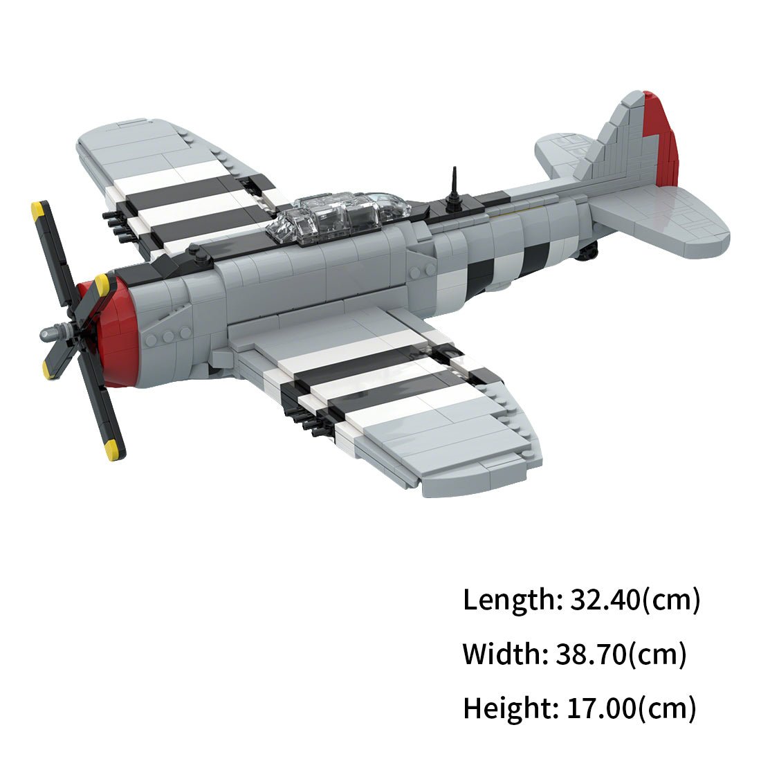 MOC - 235642 P - 47 ThunderboltSet Klemmbausteine - LesDiy - Klemmbausteine