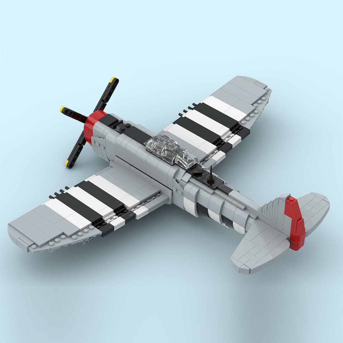 MOC - 235642 P - 47 ThunderboltSet Klemmbausteine - LesDiy - Klemmbausteine