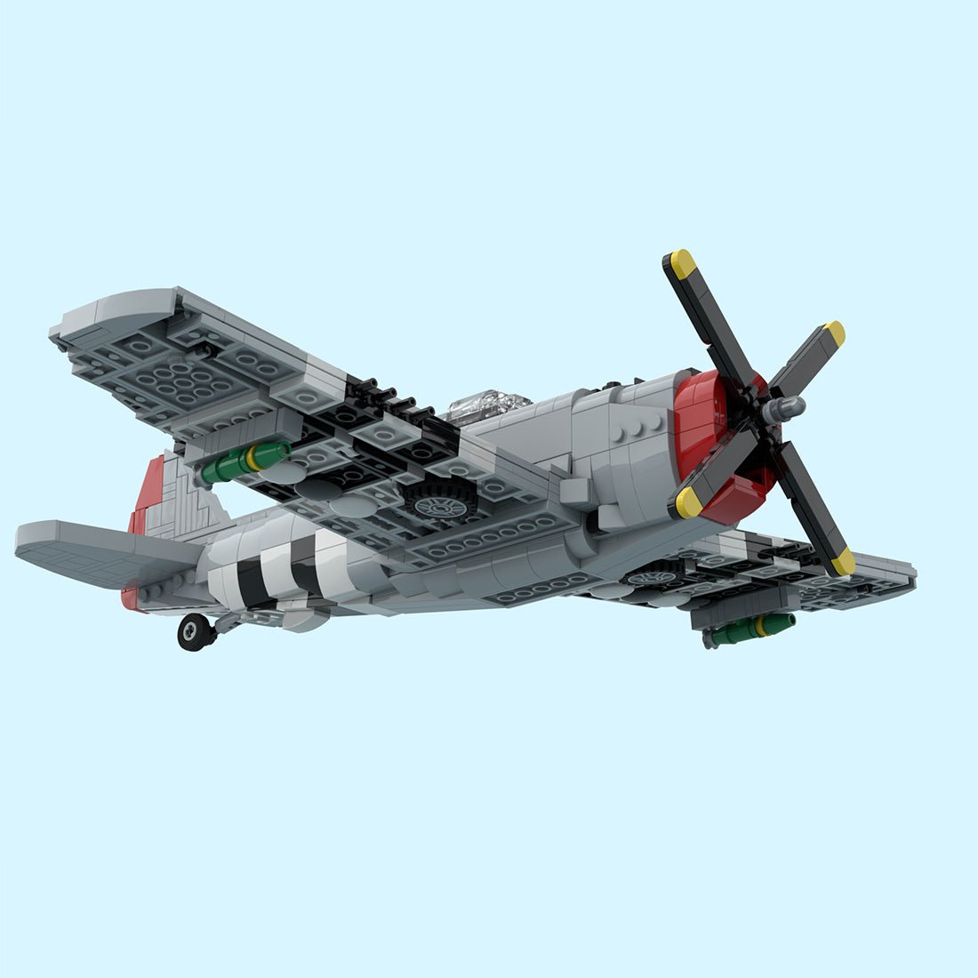 MOC - 235642 P - 47 ThunderboltSet Klemmbausteine - LesDiy - Klemmbausteine