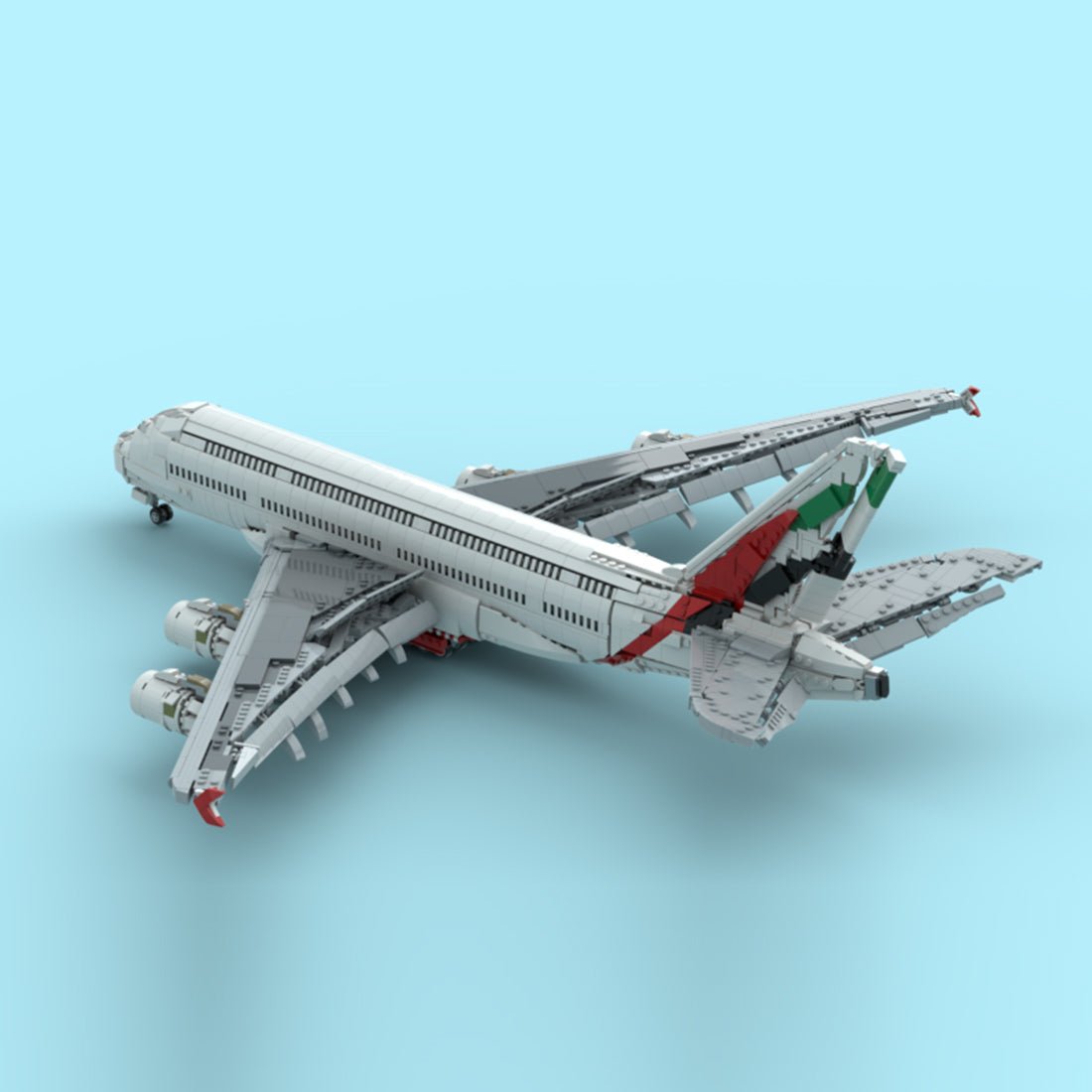 MOC - 235903 Emirates Airbus A380 Klemmbausteine - LesDiy - Klemmbausteine