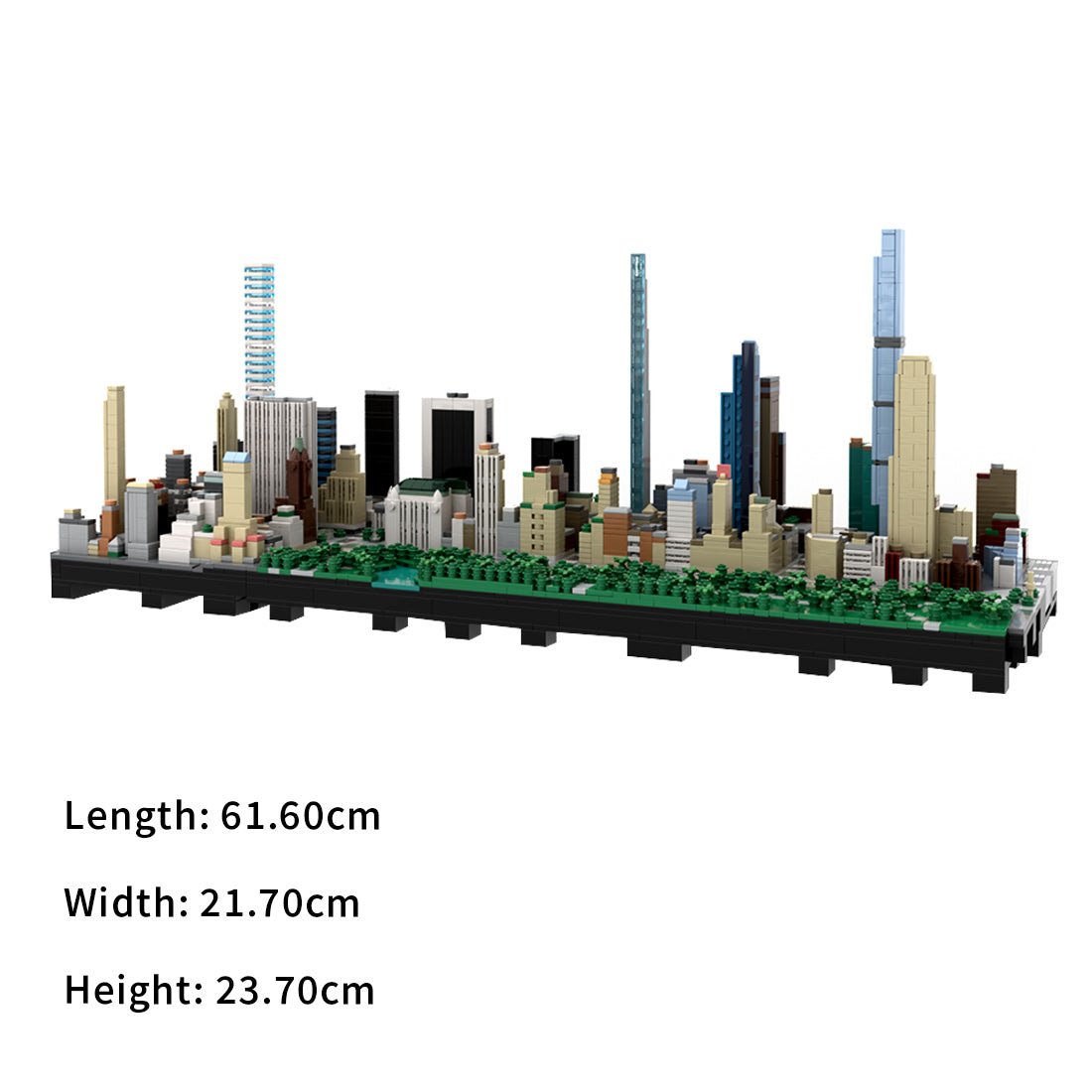 MOC - 237093 1/2000 Scale Central Park | Billionaire's Row - NYC Klemmbausteine - LesDiy - Klemmbausteine