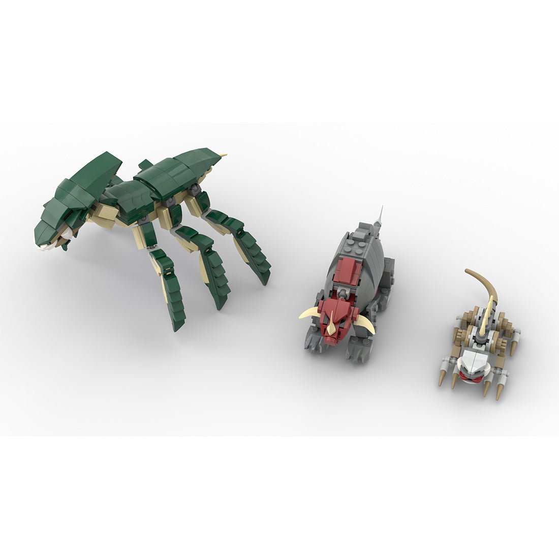 MOC-237920 SW Episode 2 Geonosian Arena Petranaki / Geonosis Beasts ( Acklay , Reek , Nexu ) Klemmbausteine-LesDiy-Klemmbausteine