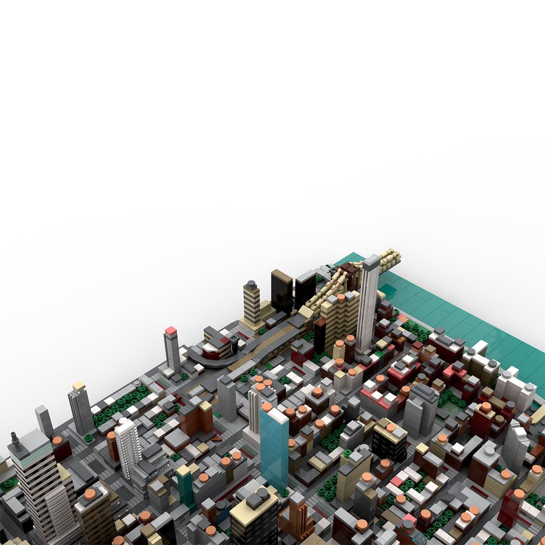 MOC - 238464 1/2000 Scale Upper East Side (below 61st Street) - NYC Klemmbausteine - LesDiy - Klemmbausteine