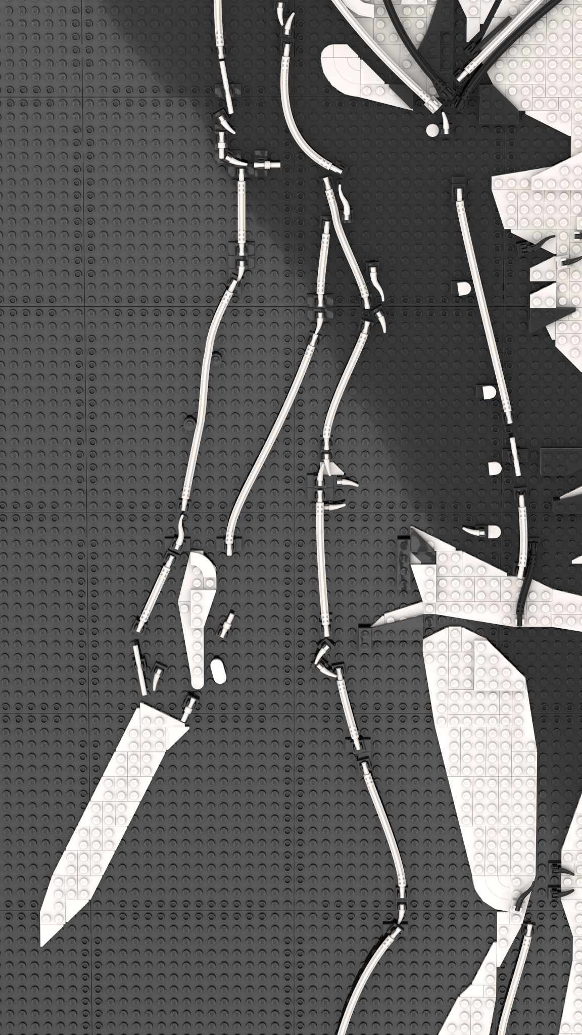 MOC - 238853 art relief of a female horror character Klemmbausteine - LesDiy - Klemmbausteine