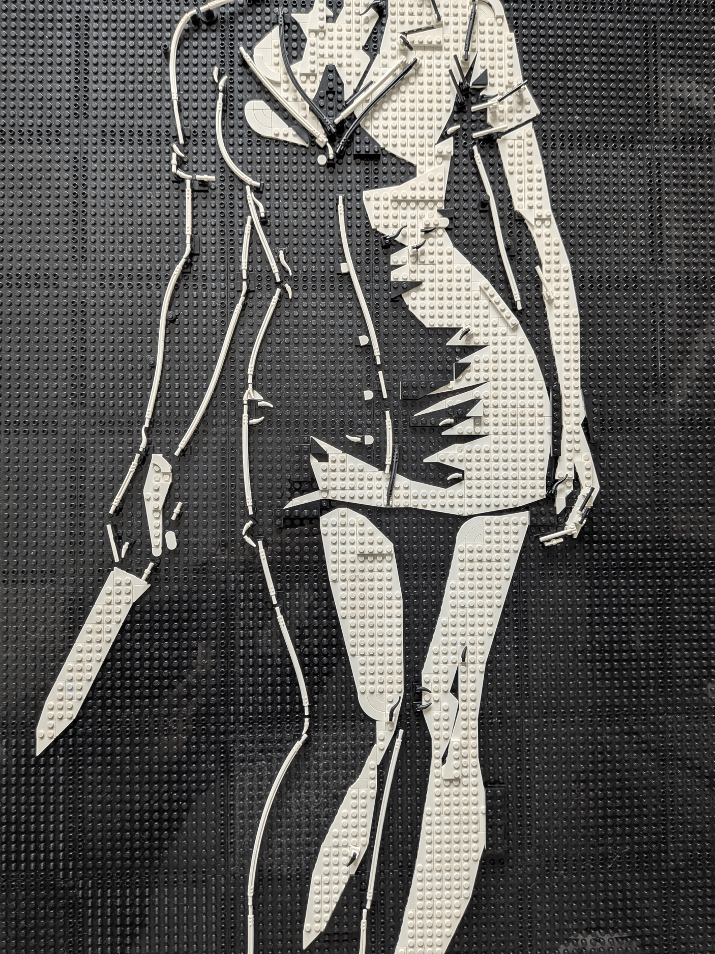 MOC - 238853 art relief of a female horror character Klemmbausteine - LesDiy - Klemmbausteine