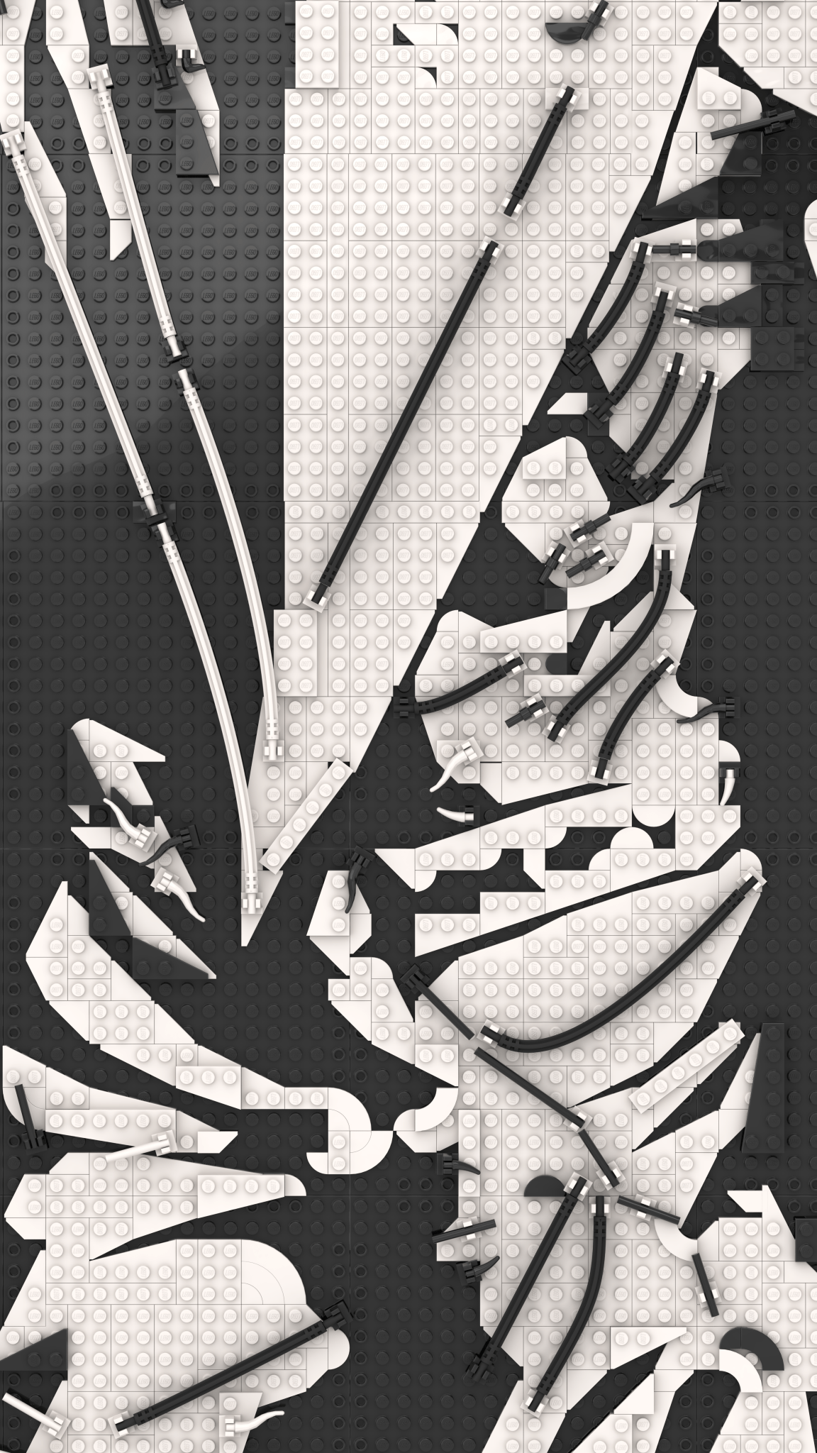 MOC - 238914 art relief of a male horror character Klemmbausteine - LesDiy - Klemmbausteine