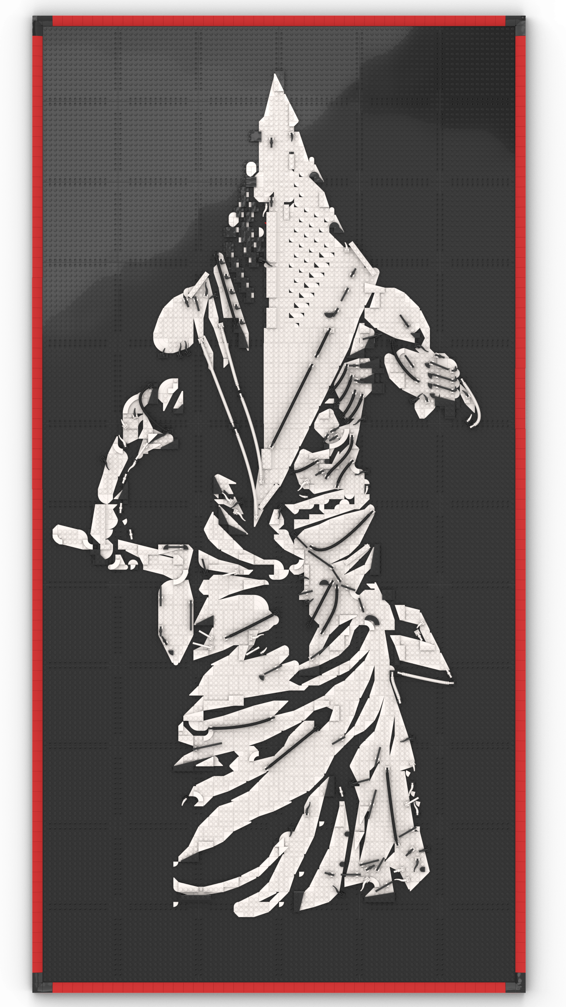 MOC - 238914 art relief of a male horror character Klemmbausteine - LesDiy - Klemmbausteine