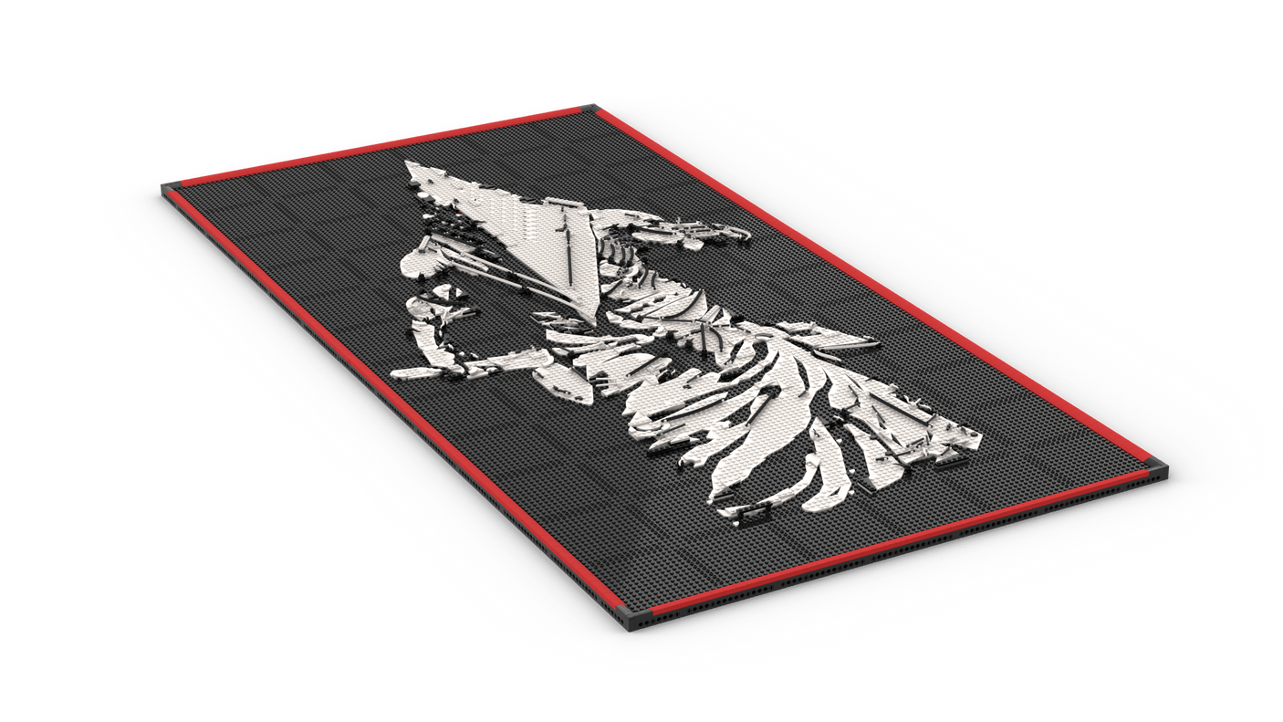 MOC - 238914 art relief of a male horror character Klemmbausteine - LesDiy - Klemmbausteine