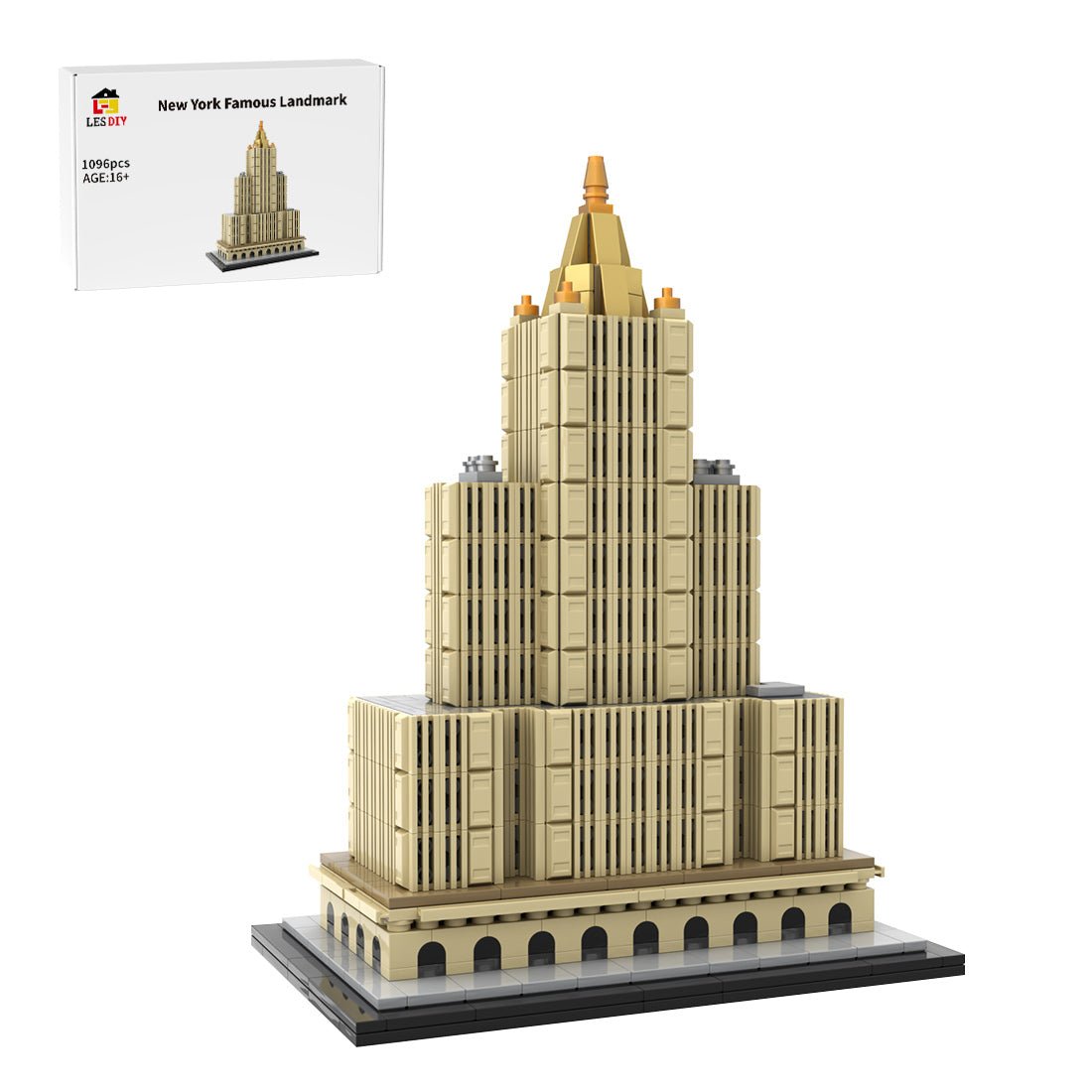 MOC - 239057 New York Life Building 1:800 Scale Klemmbausteine - LesDiy - Klemmbausteine