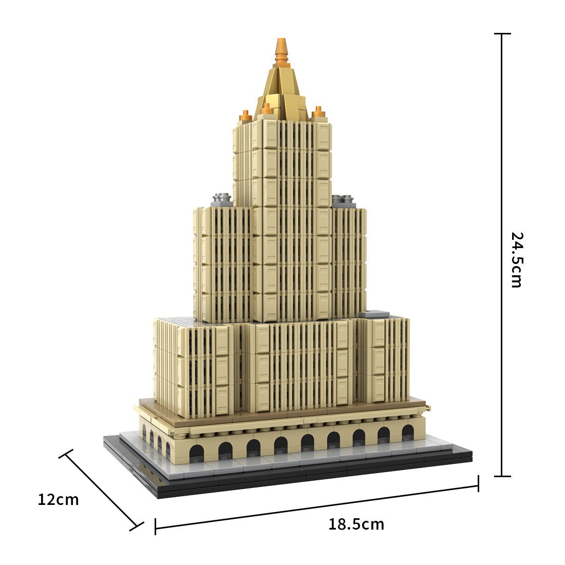 MOC - 239057 New York Life Building 1:800 Scale Klemmbausteine - LesDiy - Klemmbausteine