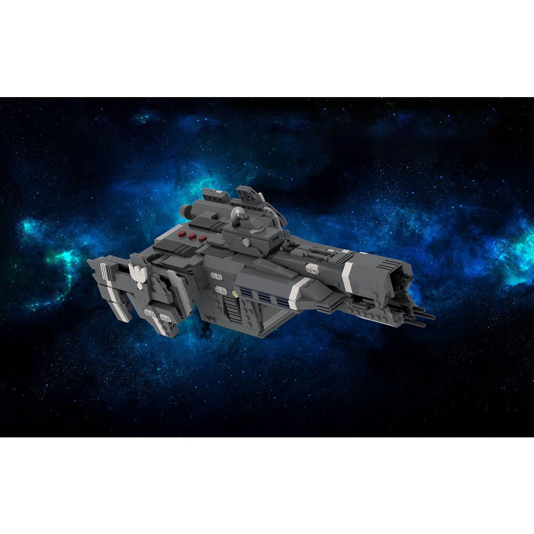 MOC - 239213 Charon - class light Frigate - UNSC Aegis Fate Klemmbausteine - LesDiy - Klemmbausteine