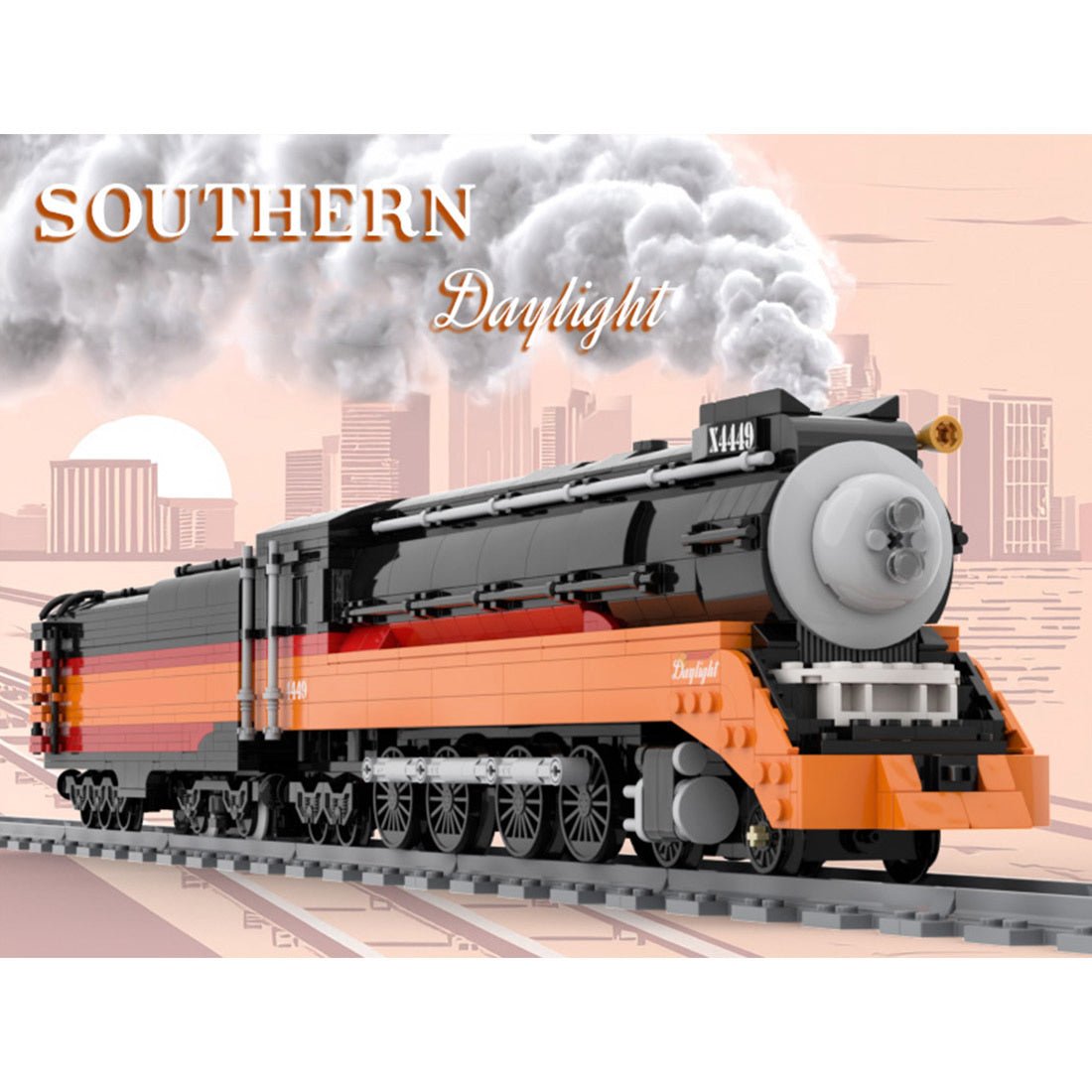 MOC - 239216 Southern Pacific Daylight Klemmbausteine - LesDiy - Klemmbausteine