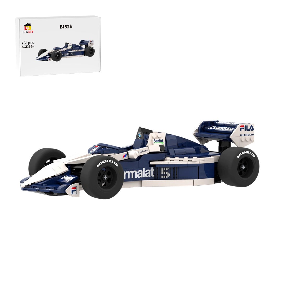 MOC - 239452 Brabham BT52B - working I4 Klemmbausteine - LesDiy - Klemmbausteine