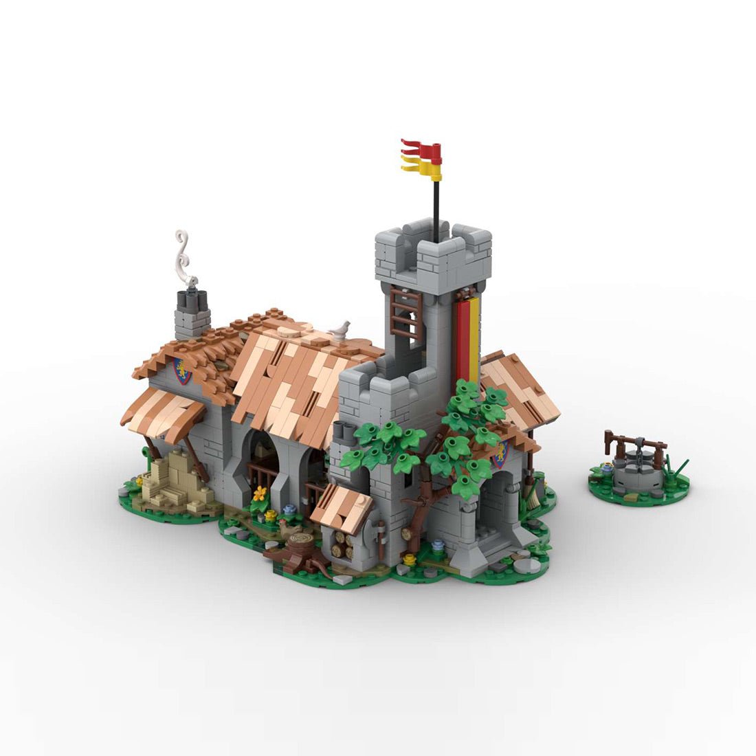 MOC - 241328 Lion Knight Royal Stable Klemmbausteine - LesDiy - Klemmbausteine