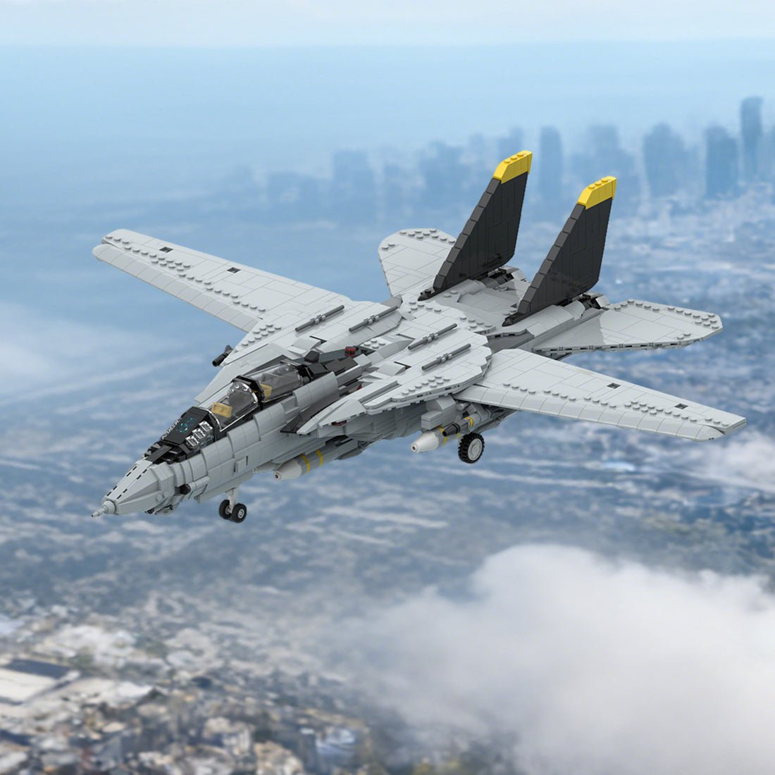 MOC - 241734 F - 14 Tomcat Klemmbausteine - LesDiy - Klemmbausteine