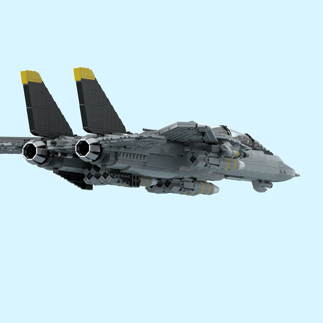 MOC - 241734 F - 14 Tomcat Klemmbausteine - LesDiy - Klemmbausteine