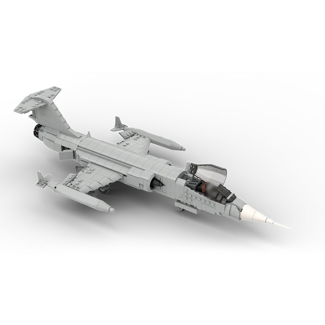 MOC - 242444 F - 104 StarFighter - 1:35 Scale Klemmbausteine - LesDiy - Klemmbausteine
