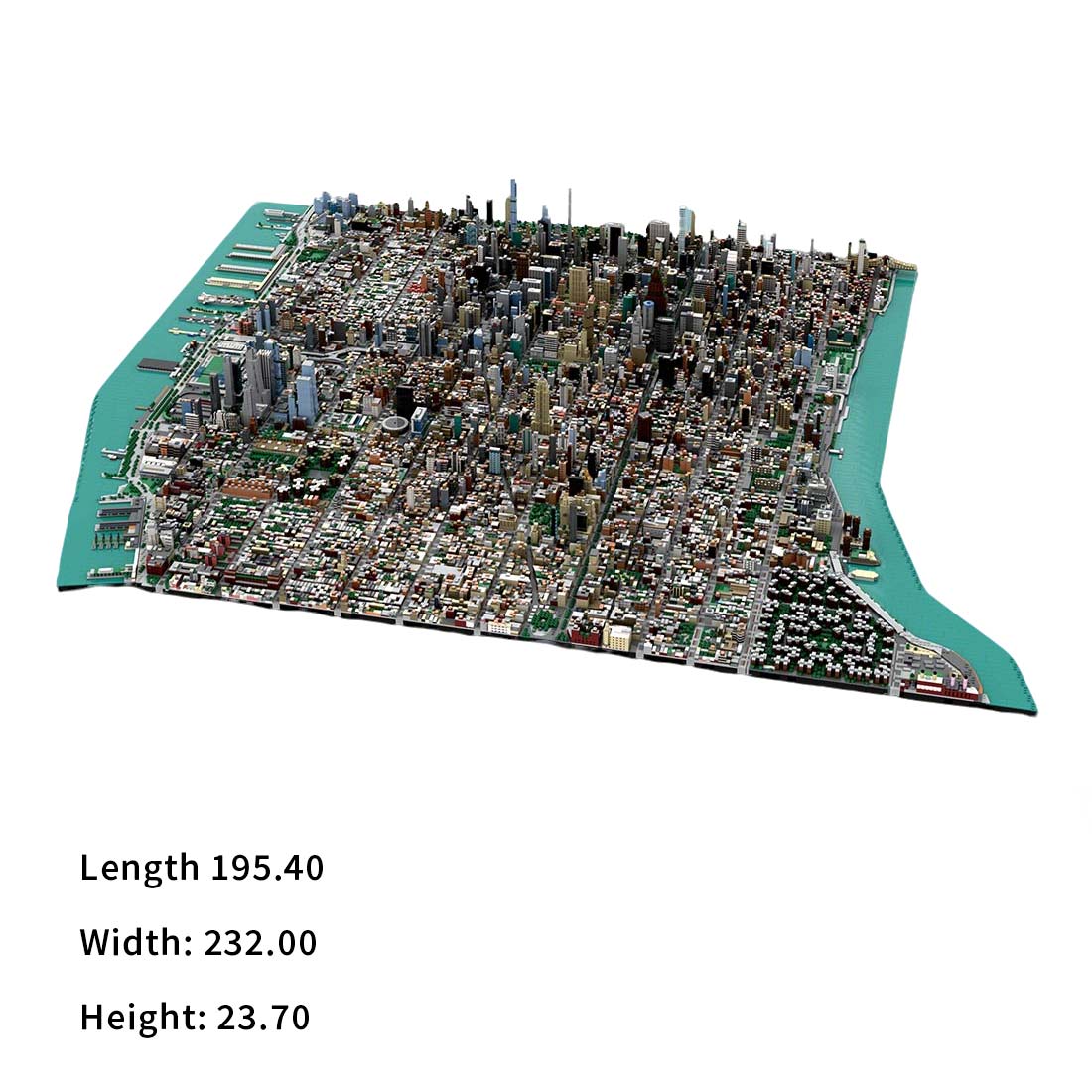 MOC - 243095 1/2000 Scale Midtown Manhattan - New York City Klemmbausteine - LesDiy - Klemmbausteine