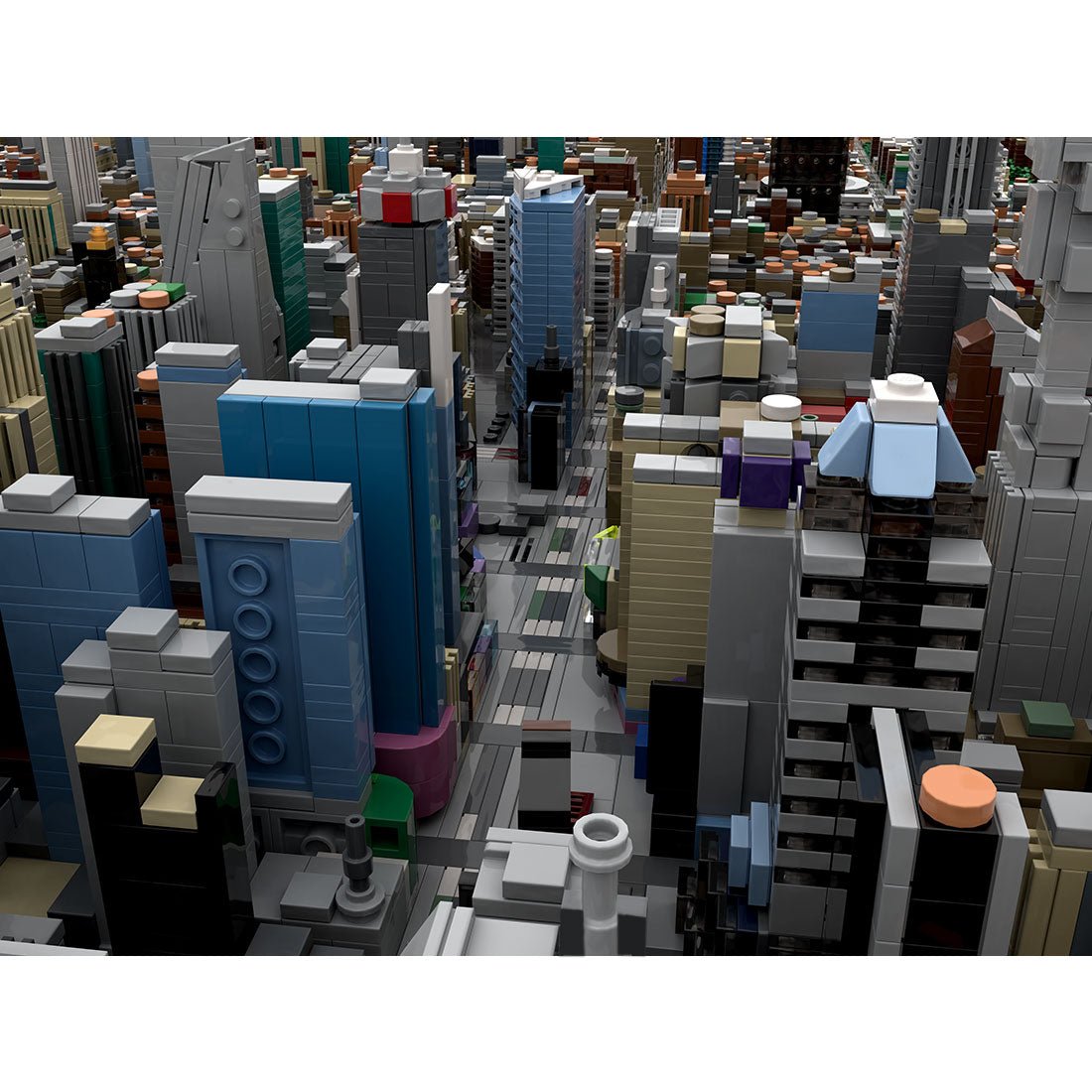 MOC - 243095 1/2000 Scale Midtown Manhattan - New York City Klemmbausteine - LesDiy - Klemmbausteine