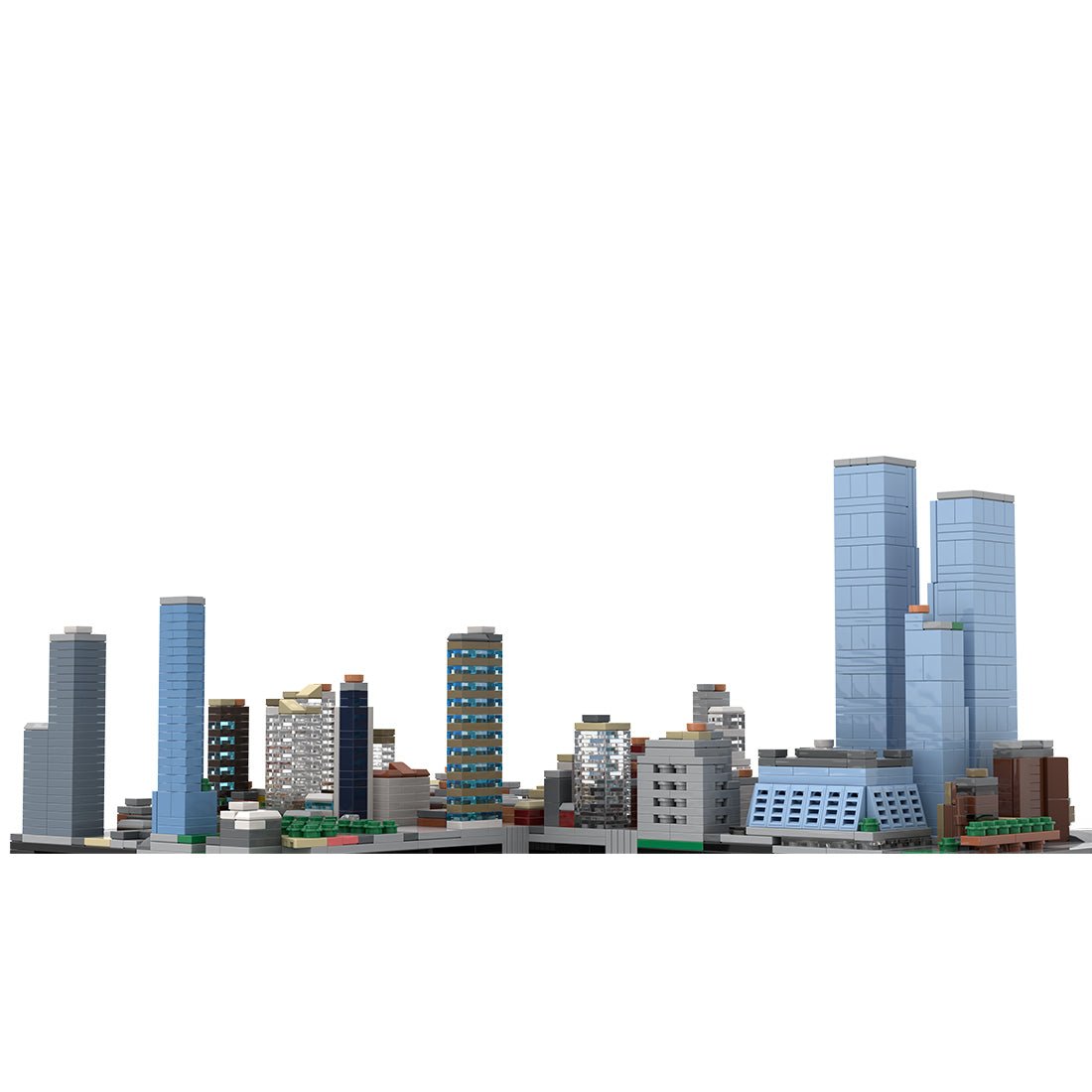 MOC - 243095 1/2000Scale NYC - Midtown Manhattan Hudson Yards Area Klemmbausteine - LesDiy - Klemmbausteine