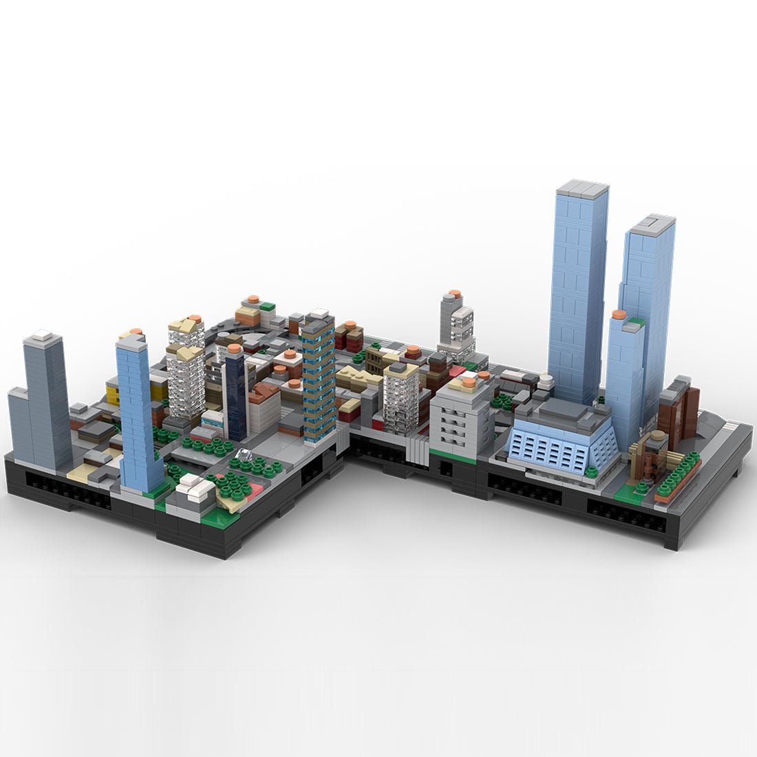 MOC - 243095 1/2000Scale NYC - Midtown Manhattan Hudson Yards Area Klemmbausteine - LesDiy - Klemmbausteine