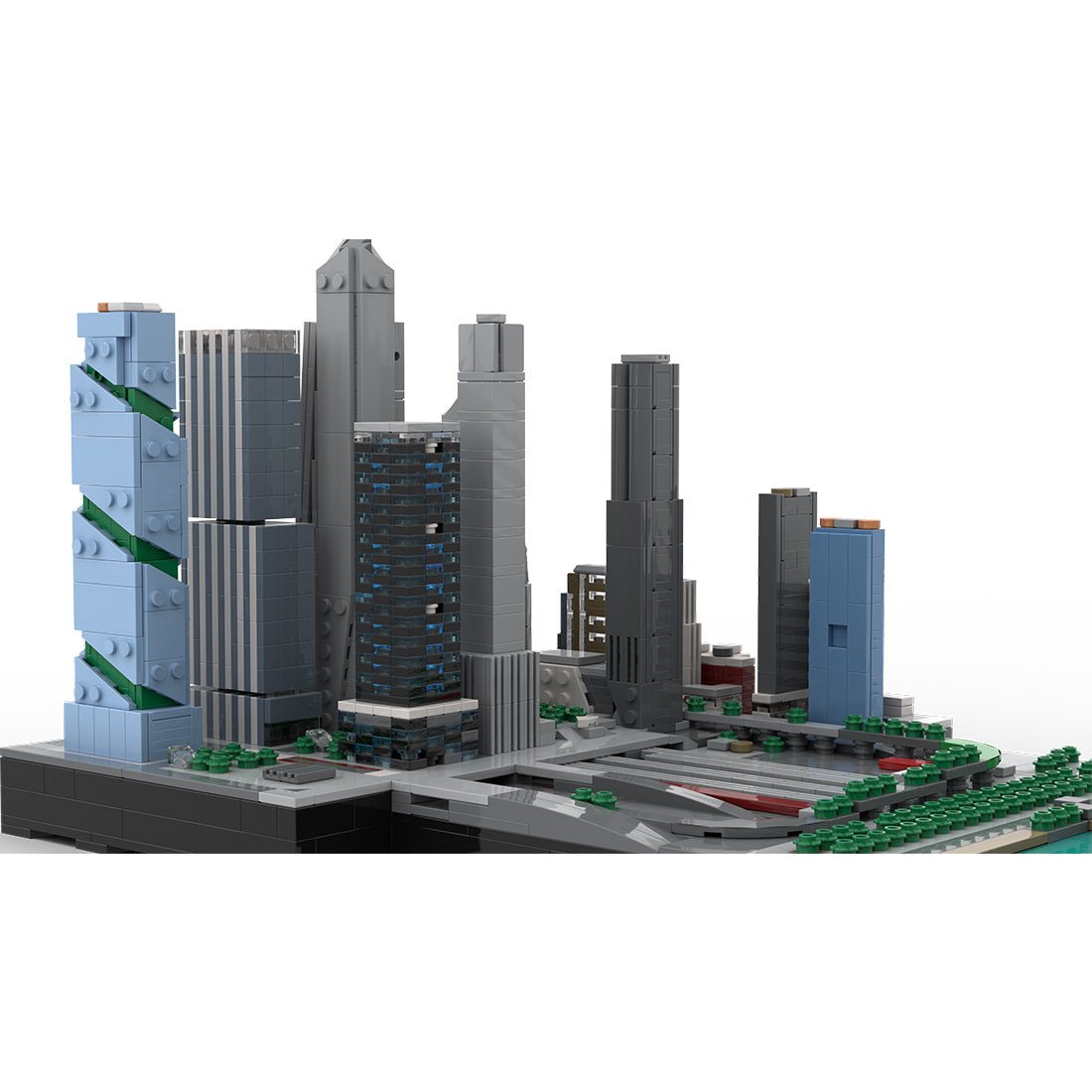 MOC - 243095 1/2000Scale NYC - Midtown Manhattan Hudson Yards Klemmbausteine - LesDiy - Klemmbausteine