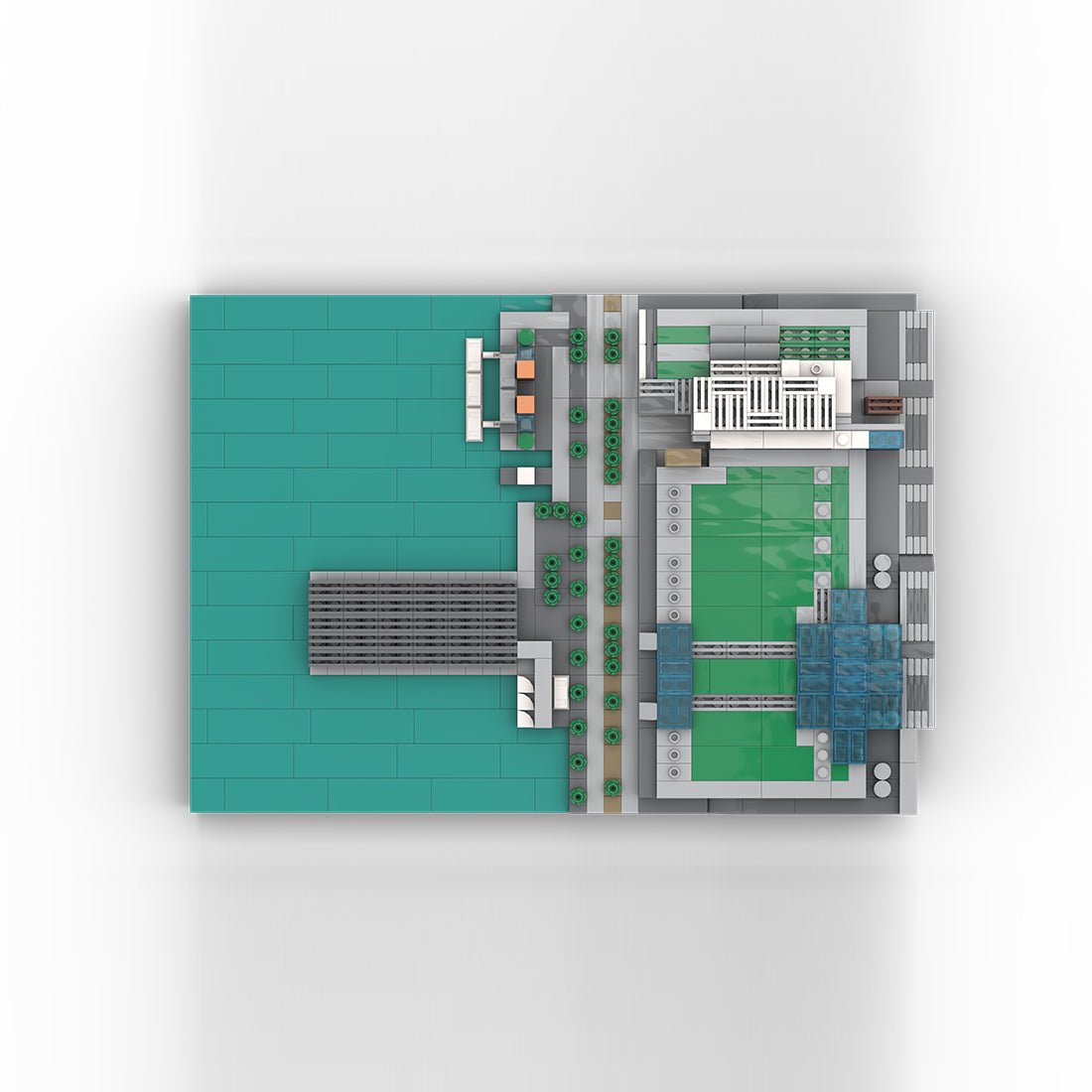 MOC - 243095 1/2000Scale NYC - Midtown Manhattan Javits Center Klemmbausteine - LesDiy - Klemmbausteine