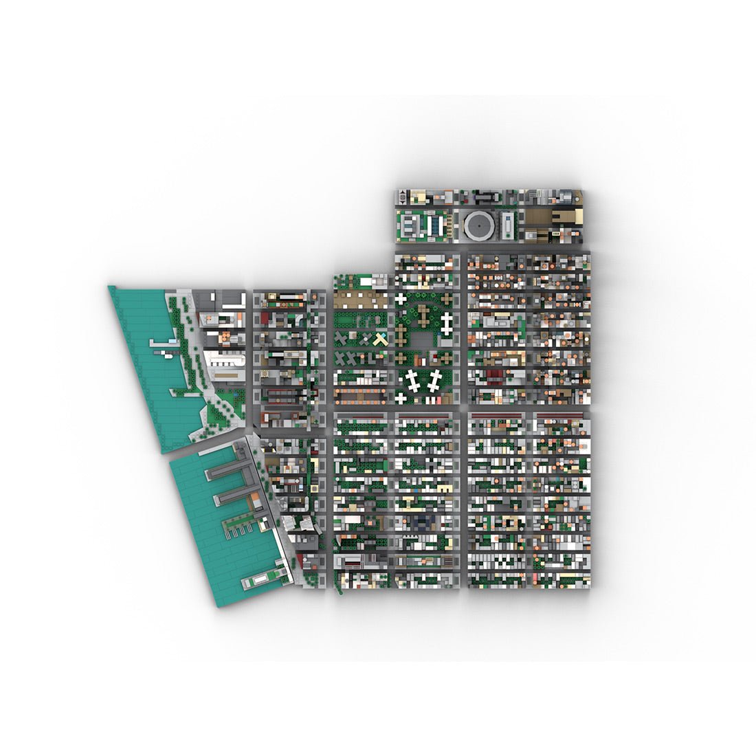 MOC - 243095 NYC - Midtown Manhattan Chelsea Klemmbausteine - LesDiy - Klemmbausteine