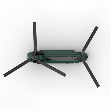 MOC - 24312 Boeing CH - 47 F Chinook Klemmbausteine - LesDiy - Klemmbausteine