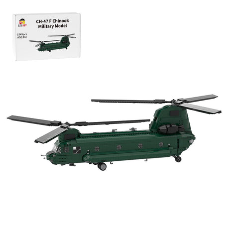 MOC - 24312 Boeing CH - 47 F Chinook Klemmbausteine - LesDiy - Klemmbausteine