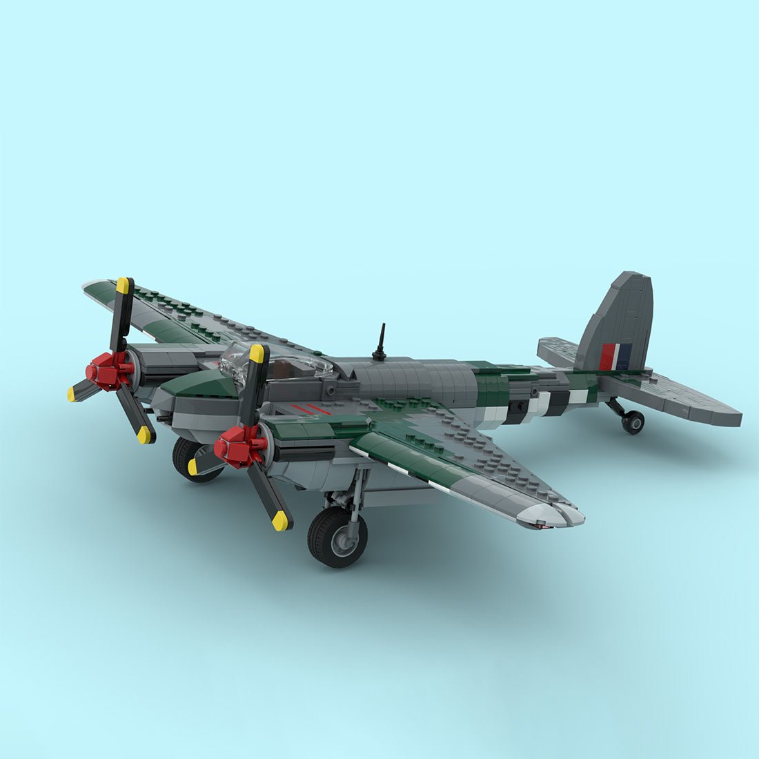 MOC-245547 De Havilland Mosquito Klemmbausteine-LesDiy-Klemmbausteine
