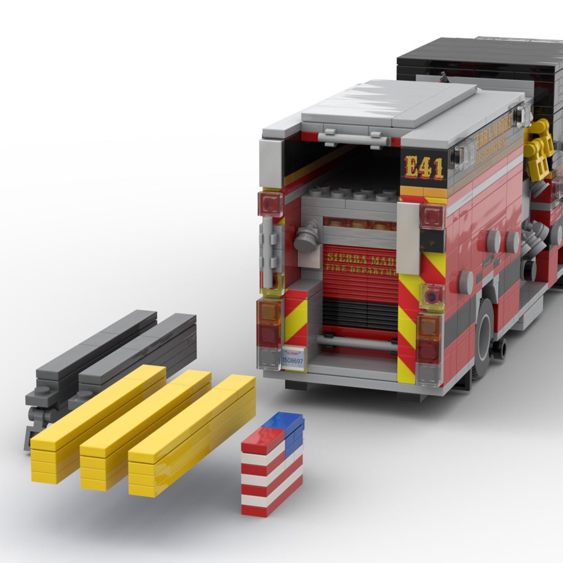 MOC-249670 2021 Pierce Arrow XT Fire Engine Sierra Madre Klemmbausteine-LesDiy-Klemmbausteine