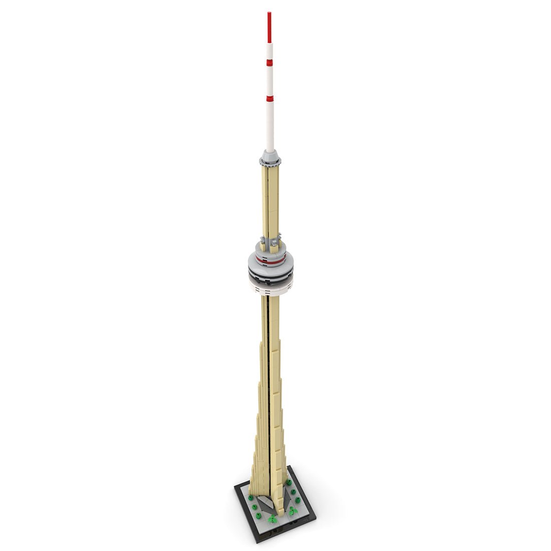 MOC - 250102 CN Tower 1:800 Scale Klemmbausteine - LesDiy - Klemmbausteine