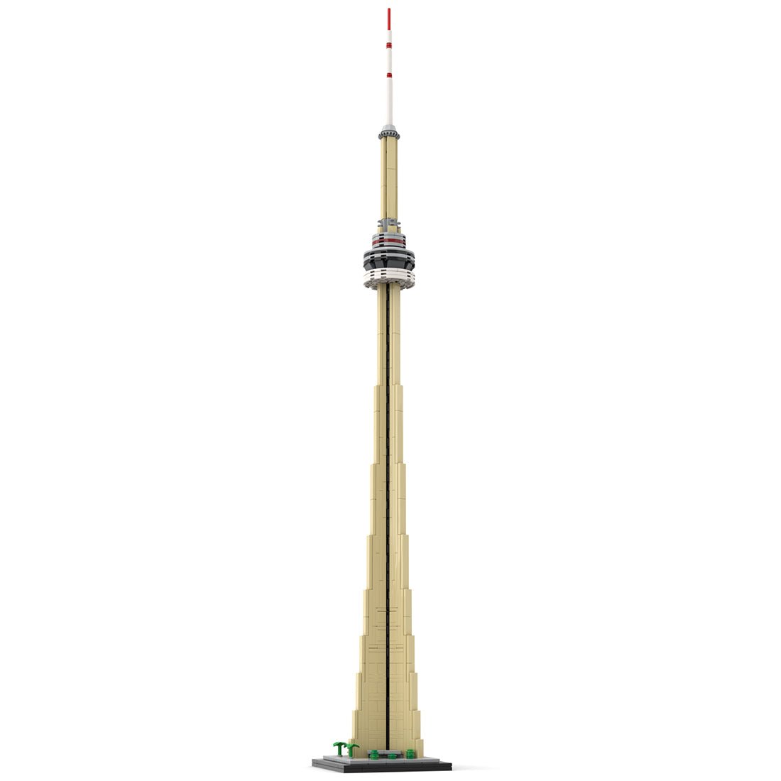MOC - 250102 CN Tower 1:800 Scale Klemmbausteine - LesDiy - Klemmbausteine